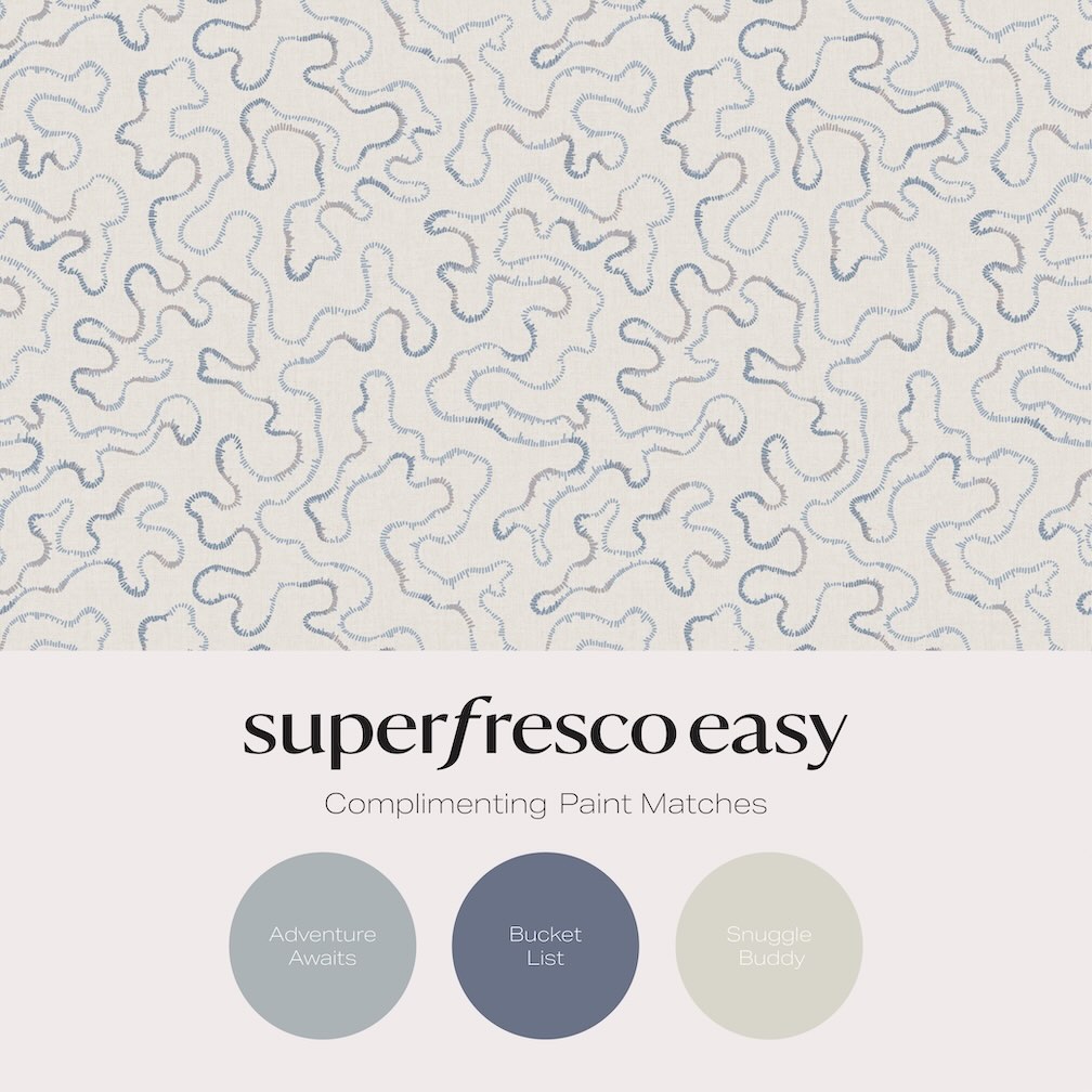 Superfresco Easy Cliveden Blue Wallpaper