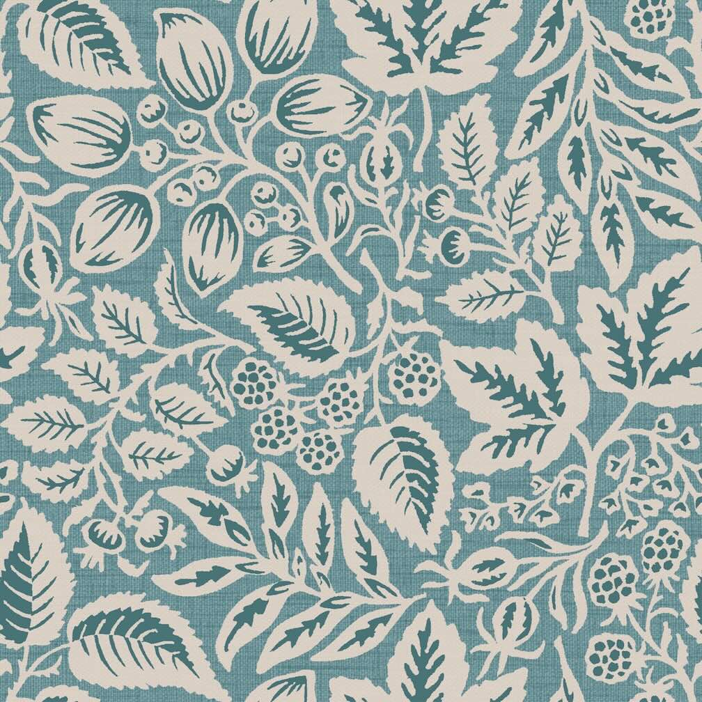 Superfresco Easy Rustling Leaves Teal Wallpaper