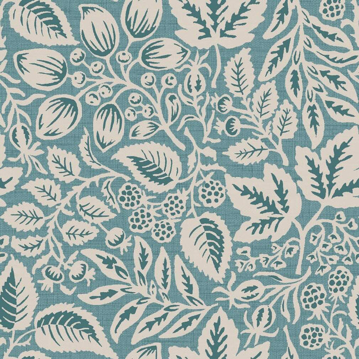 Superfresco Easy Rustling Leaves Teal Wallpaper