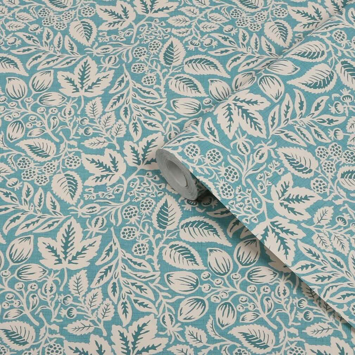 Superfresco Easy Rustling Leaves Teal Wallpaper