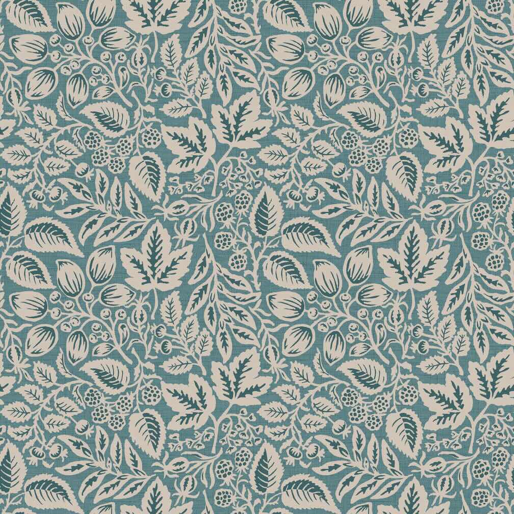 Superfresco Easy Rustling Leaves Teal Wallpaper