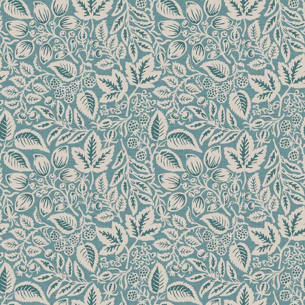 Superfresco Easy Rustling Leaves Teal Wallpaper
