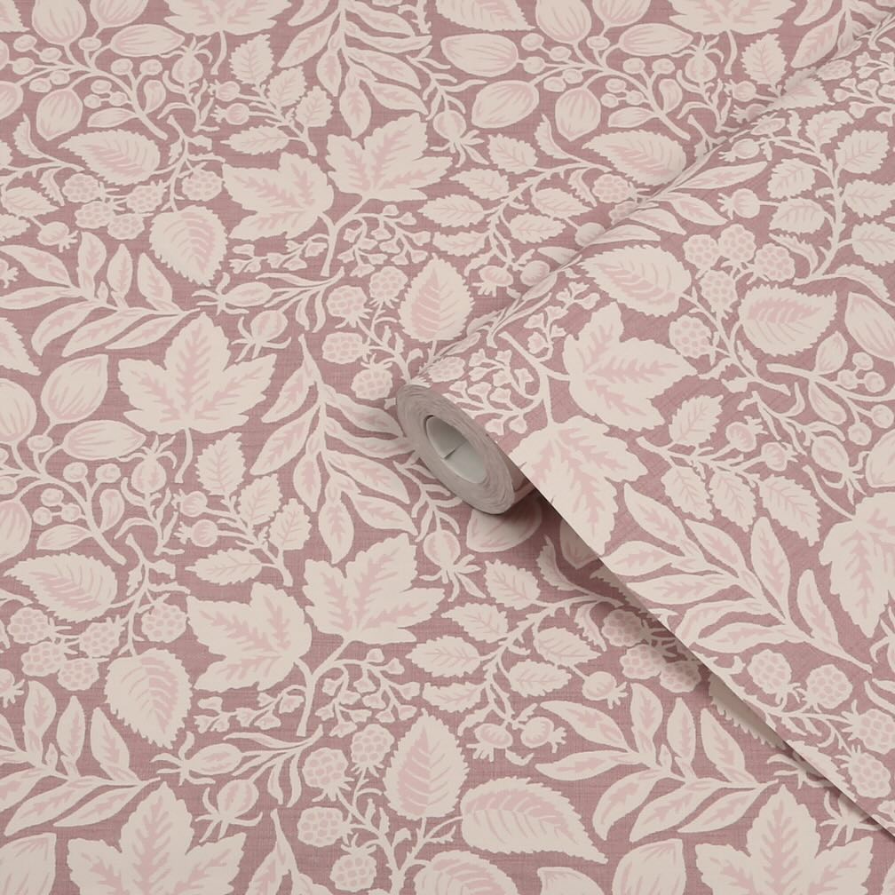 Superfresco Easy Rustling Leaves Blush Wallpaper