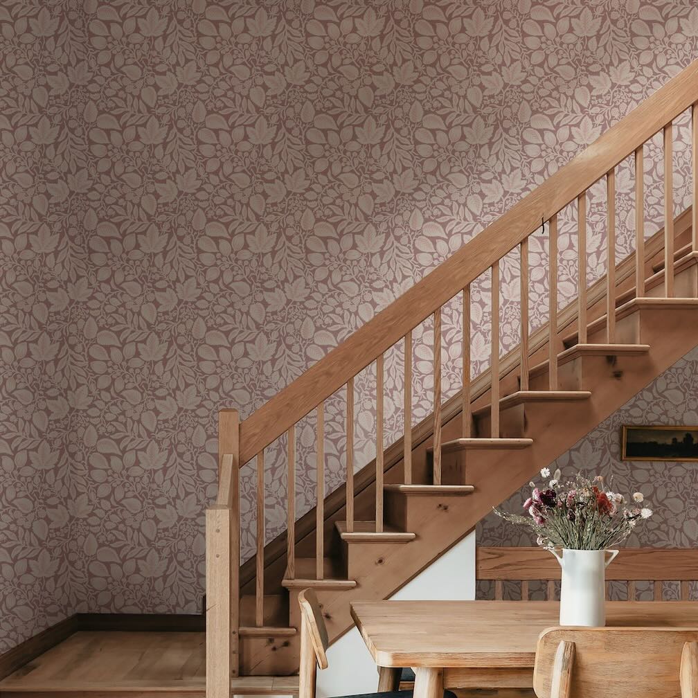 Superfresco Easy Rustling Leaves Blush Wallpaper
