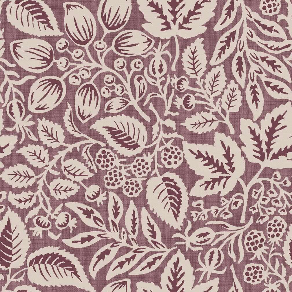 Superfresco Easy Rustling Leaves Plum Wallpaper
