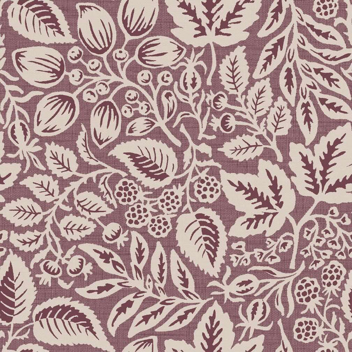 Superfresco Easy Rustling Leaves Plum Wallpaper