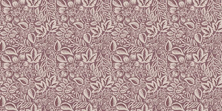 Superfresco Easy Rustling Leaves Plum Wallpaper