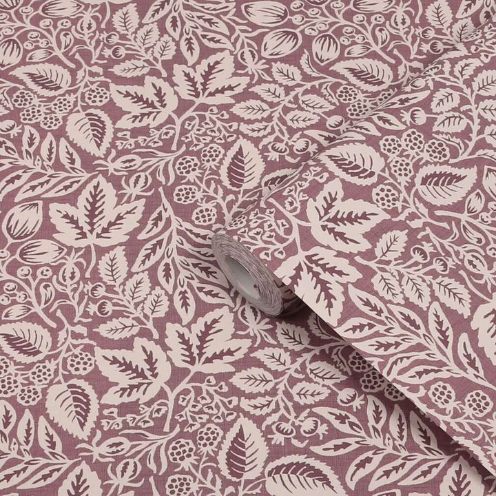 Superfresco Easy Rustling Leaves Plum Wallpaper