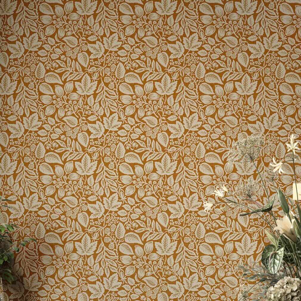 Superfresco Easy Rustling Leaves Gold Wallpaper