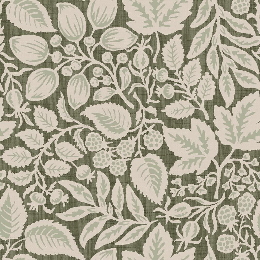 Superfresco Easy Rustling Leaves Olive Wallpaper