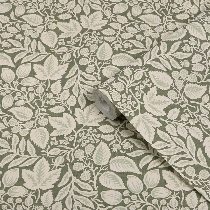 Superfresco Easy Rustling Leaves Olive Wallpaper