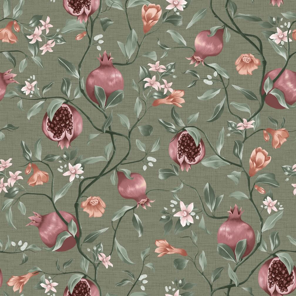 Superfresco Easy Amber Sage Wallpaper