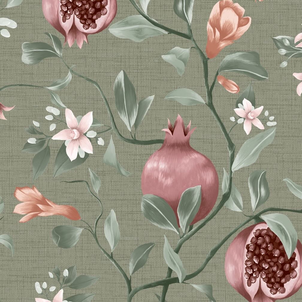 Superfresco Easy Amber Sage Wallpaper
