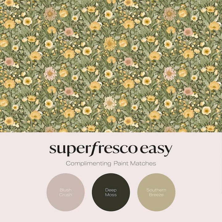 Superfresco Easy Paloma Forest Green Wallpaper