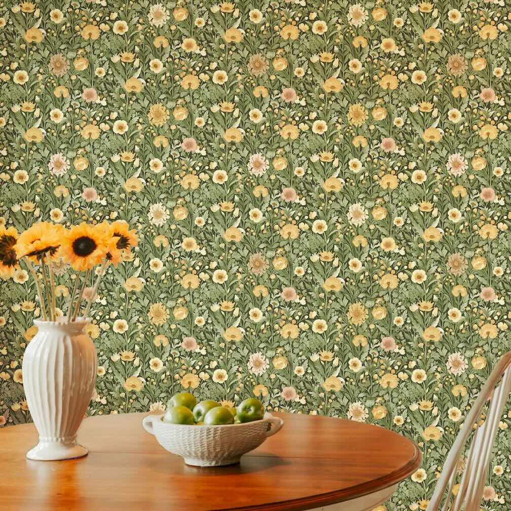 Superfresco Easy Paloma Forest Green Wallpaper