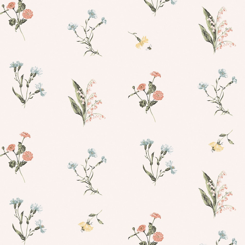 Laura Ashley Cornflower Multi Wallpaper
