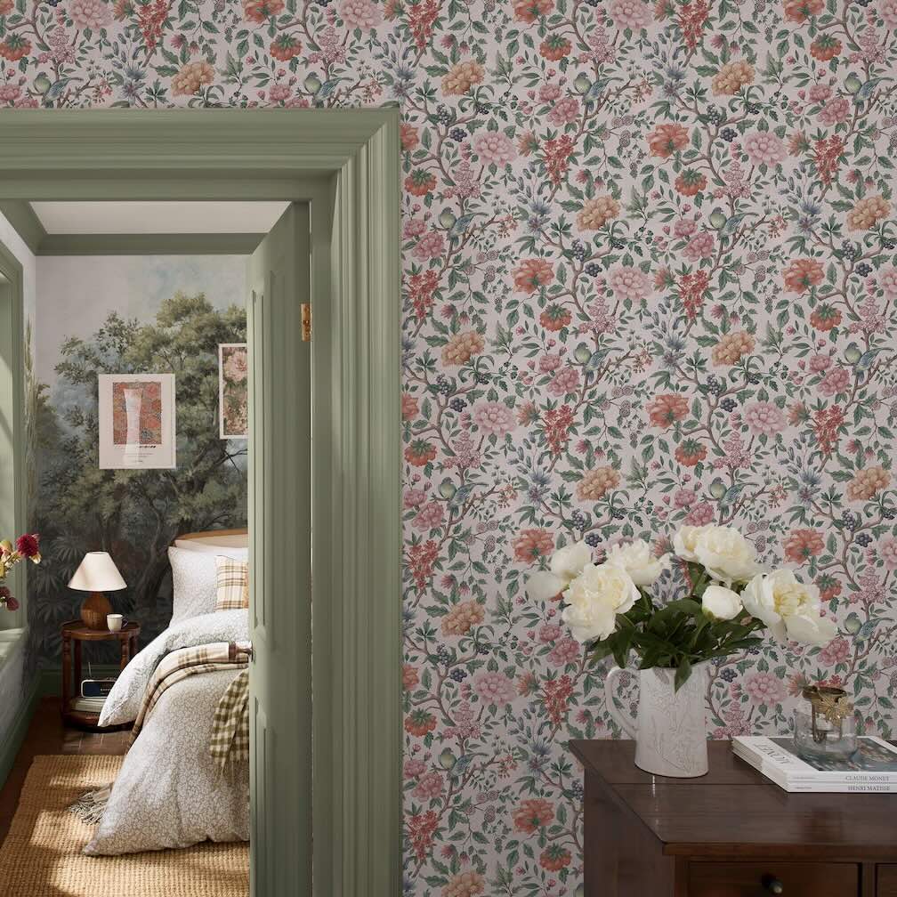 Laura Ashley Ellenbrook Multi Wallpaper