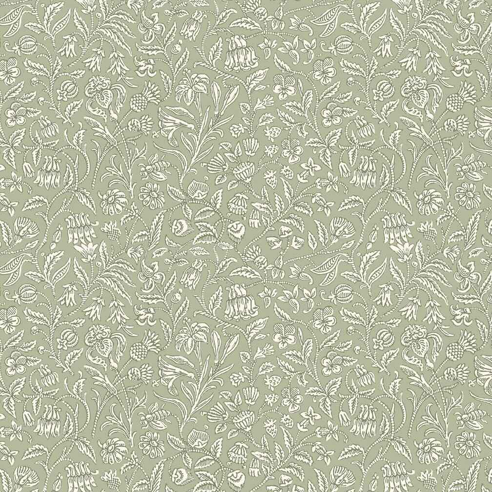 Laura Ashley Elmdon Sage Green Wallpaper