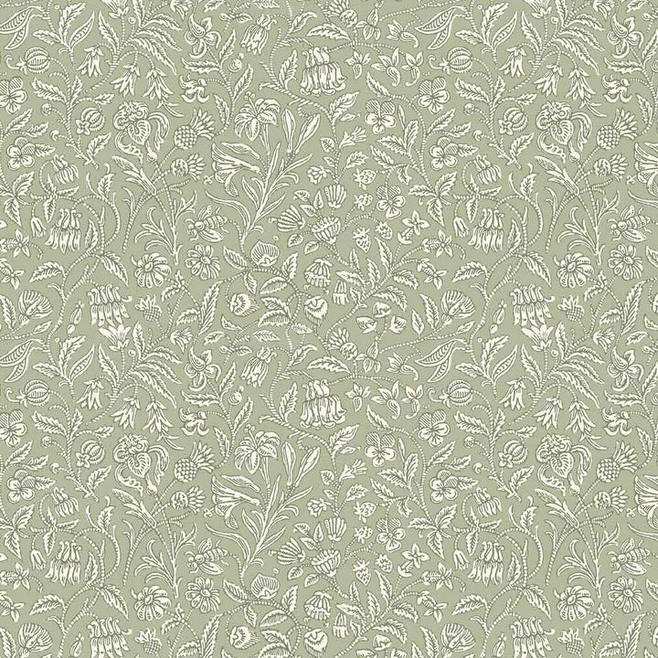 Laura Ashley Elmdon Sage Green Wallpaper