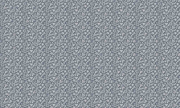 Laura Ashley Sweet Alyssum Denim Blue Wallpaper