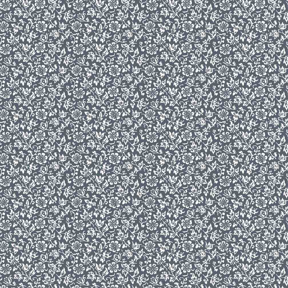 Laura Ashley Sweet Alyssum Denim Blue Wallpaper