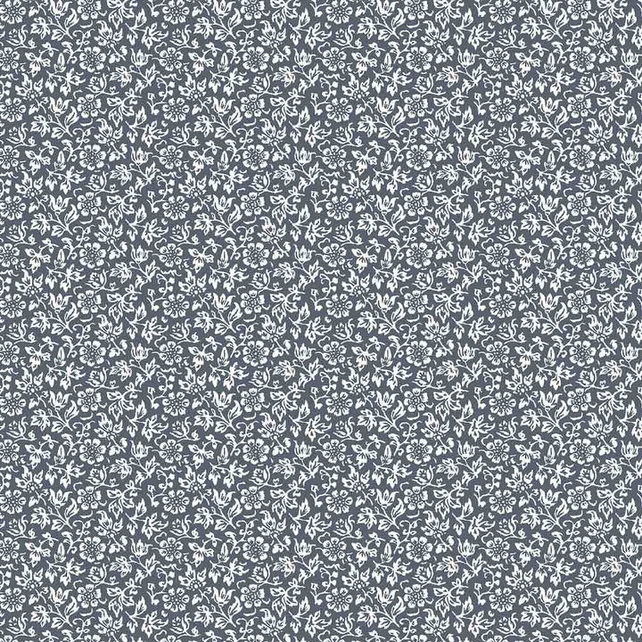 Laura Ashley Sweet Alyssum Denim Blue Wallpaper