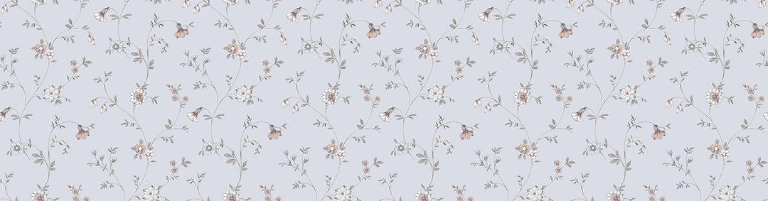 Laura Ashley Leonie Trail Chalk Blue Wallpaper