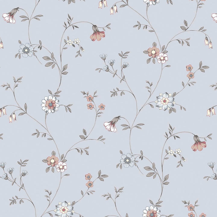 Laura Ashley Leonie Trail Chalk Blue Wallpaper