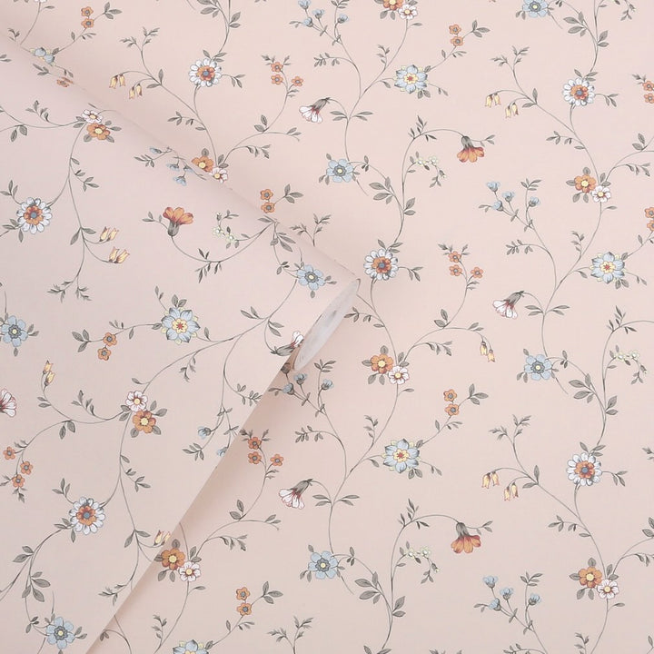 Laura Ashley Leonie Trail Linen Wallpaper