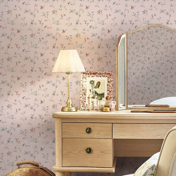 Laura Ashley Leonie Trail Linen Wallpaper