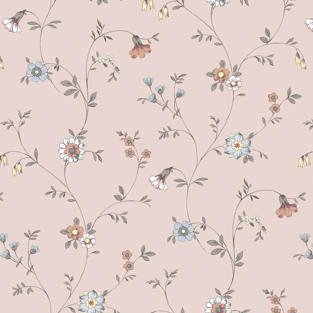 Laura Ashley Leonie Trail Linen Wallpaper