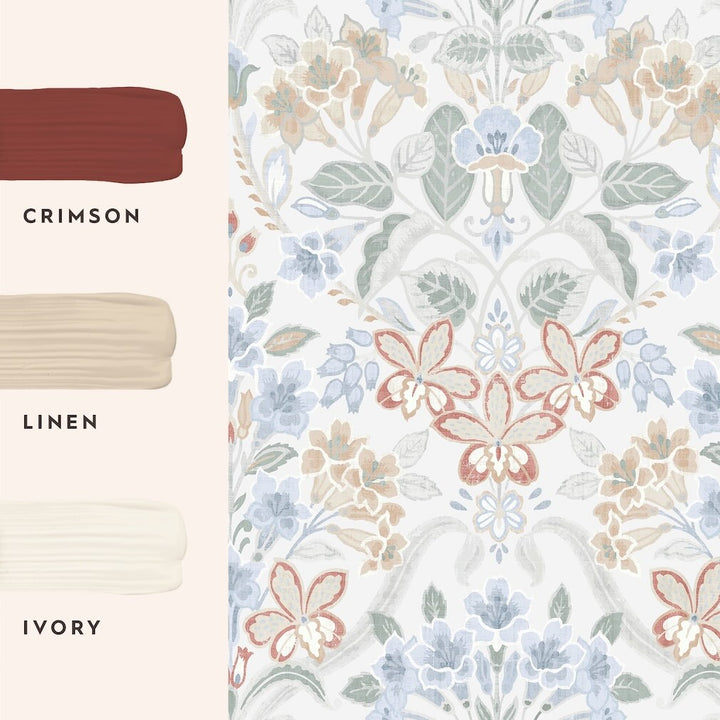 Laura Ashley Cassia Multi Wallpaper