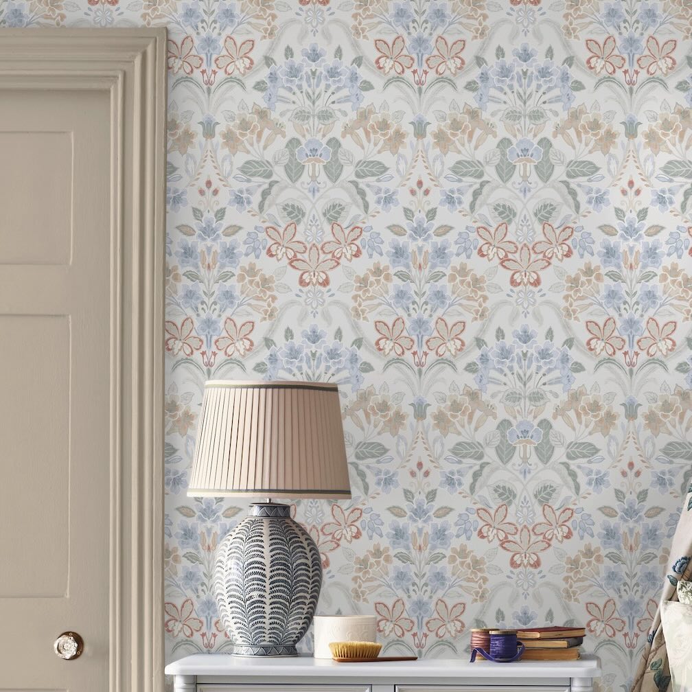 Laura Ashley Cassia Multi Wallpaper