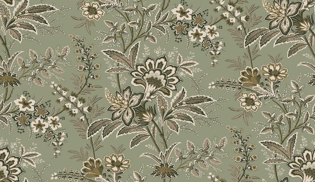 Laura Ashley Marlbrook Sage Green Wallpaper