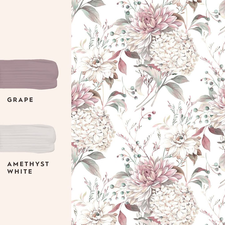 Laura Ashley Heatherwick Trail Grape Wallpaper