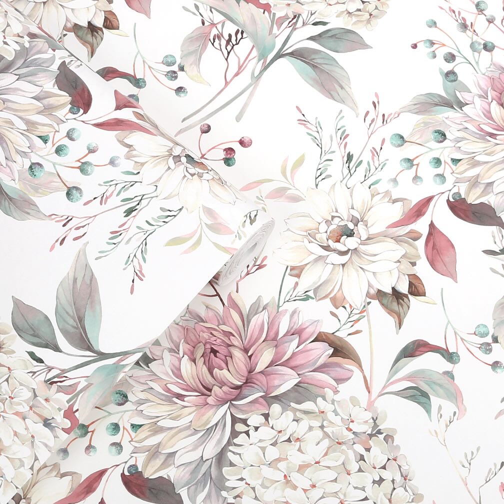 Laura Ashley Heatherwick Trail Grape Wallpaper