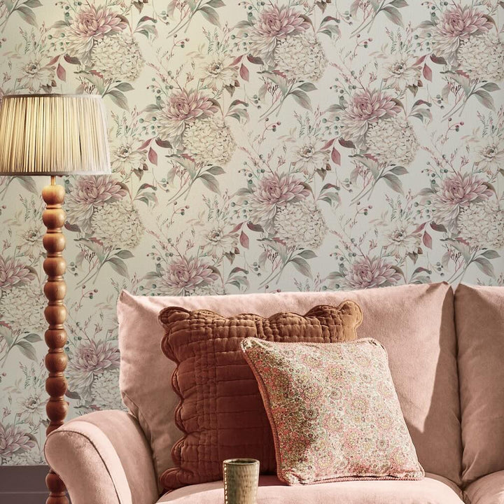 Laura Ashley Heatherwick Trail Grape Wallpaper