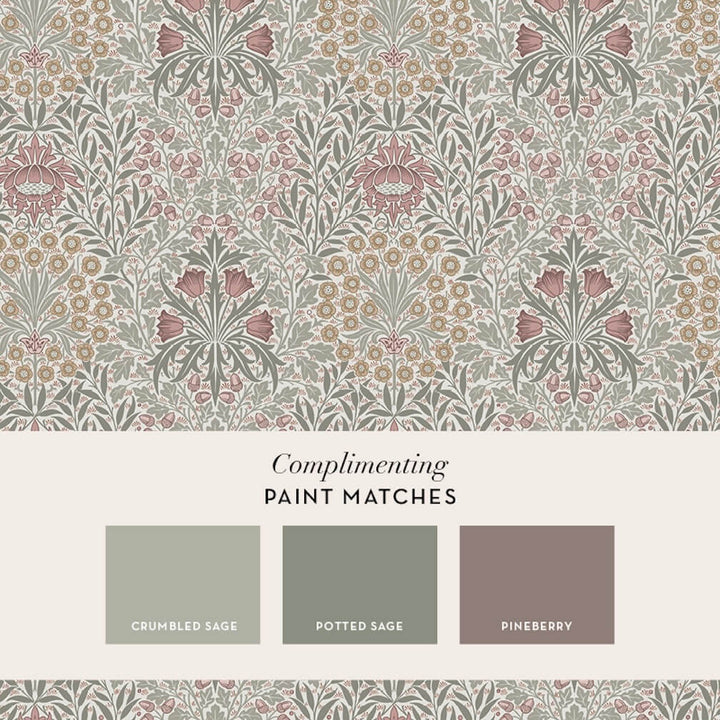 William Morris Oak & Willow Sage Wallpaper
