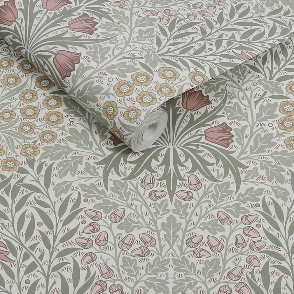 William Morris Oak & Willow Sage Wallpaper