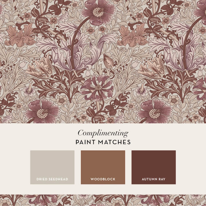 William Morris Compton Sienna Wallpaper