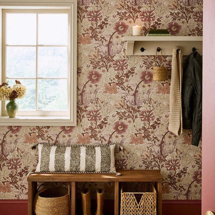 William Morris Compton Sienna Wallpaper
