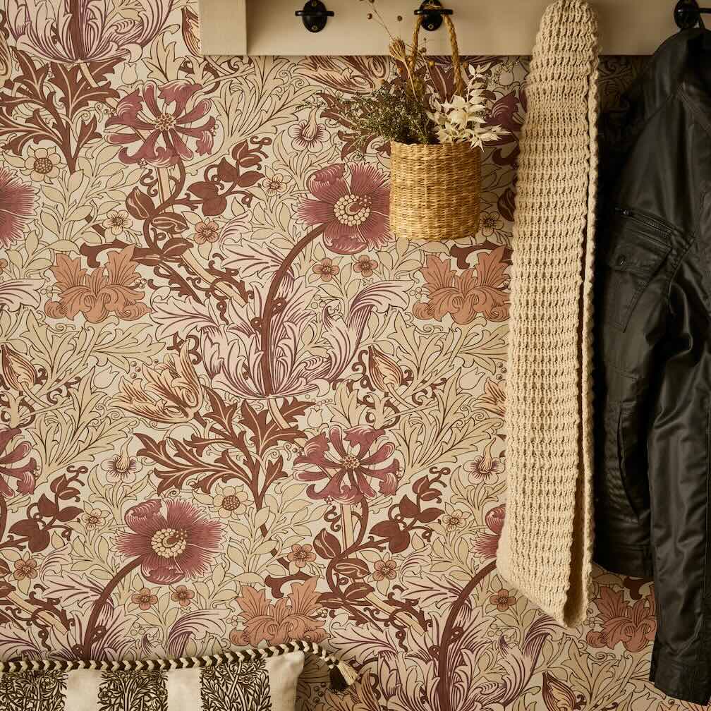 William Morris Compton Sienna Wallpaper