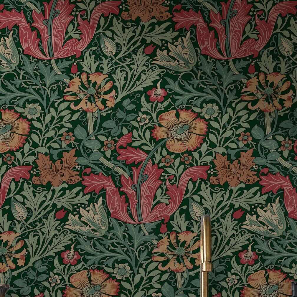William Morris Compton Privet Green Wallpaper