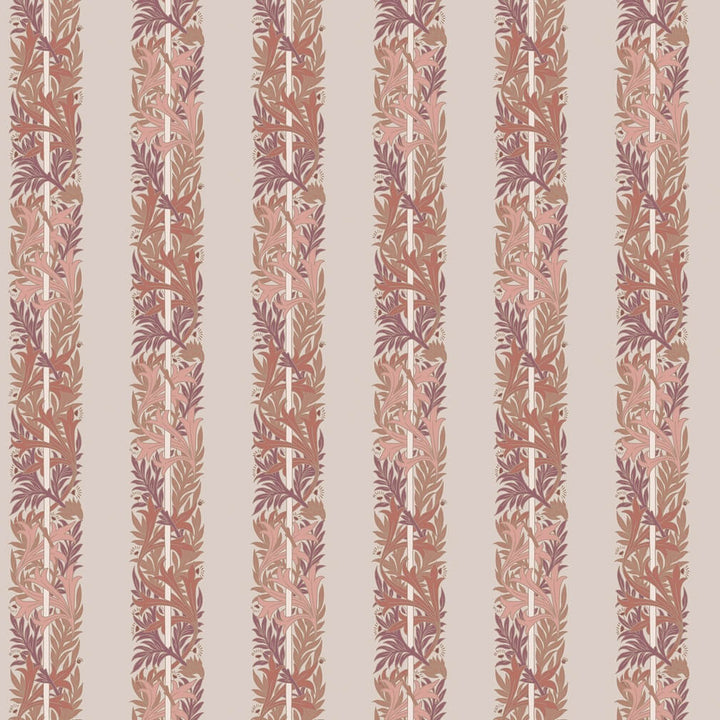William Morris Love Is Enough Stripe Terracotta Wallpaper