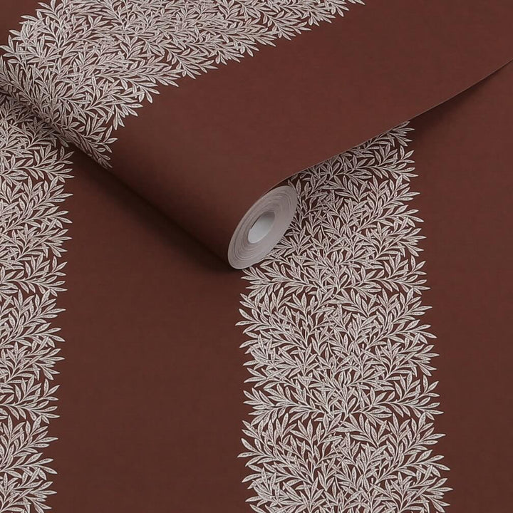 William Morris Willow Stripe Damson Wallpaper