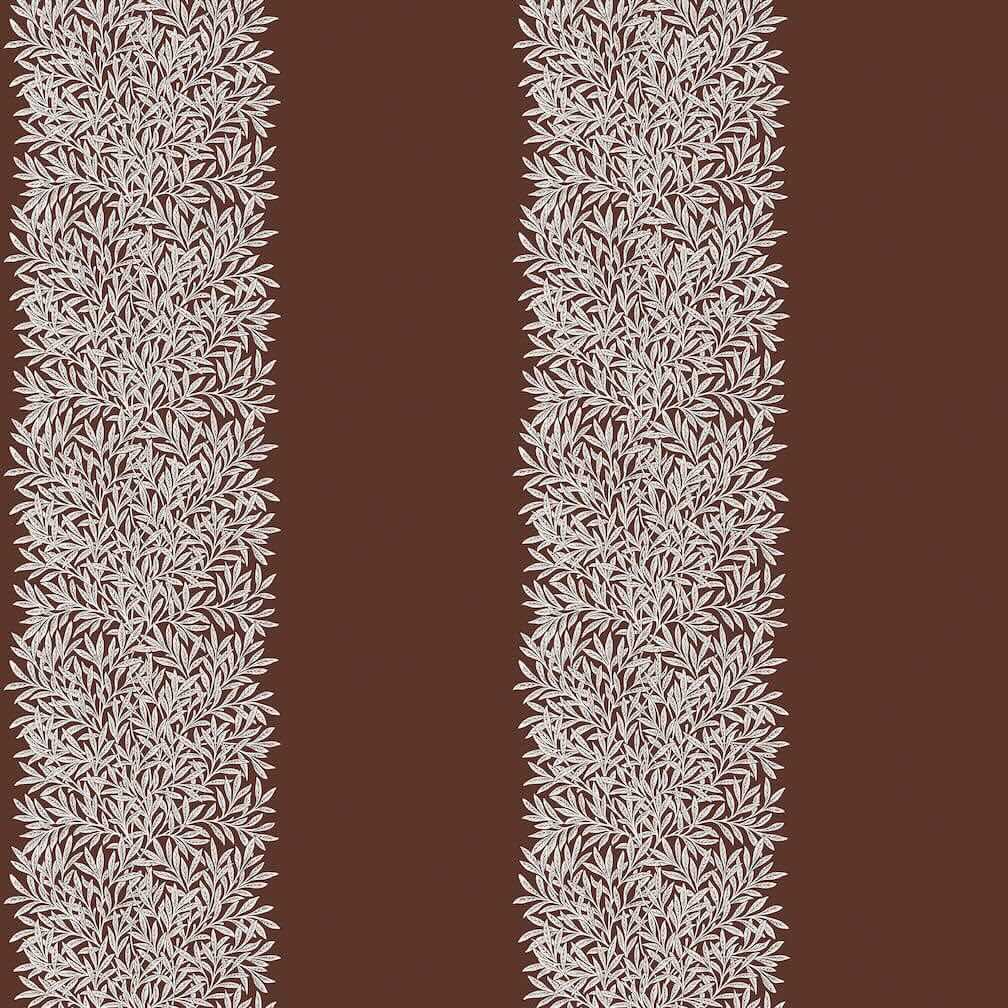 William Morris Willow Stripe Damson Wallpaper