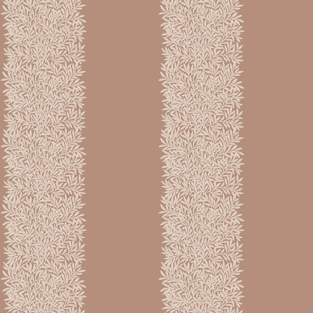 William Morris Willow Stripe Rose Wallpaper