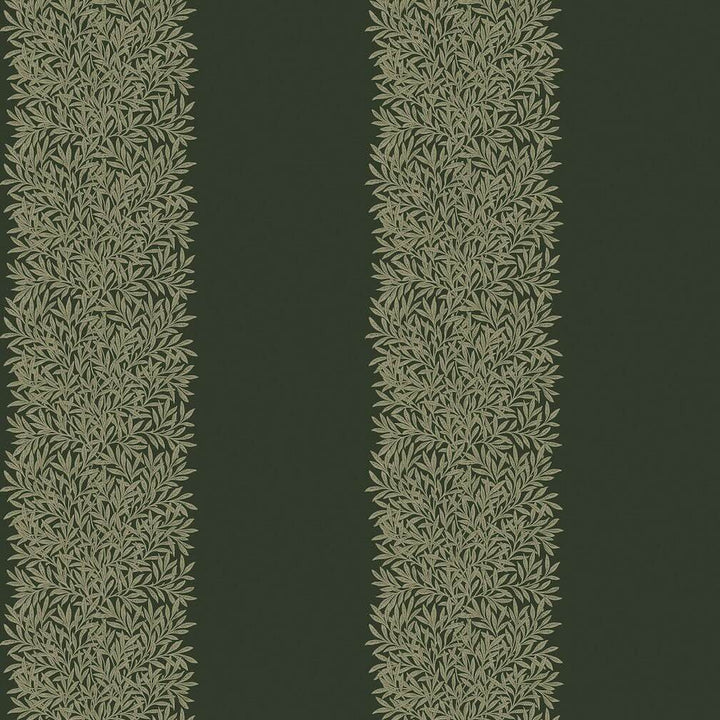 William Morris Willow Stripe Privet Green Wallpaper