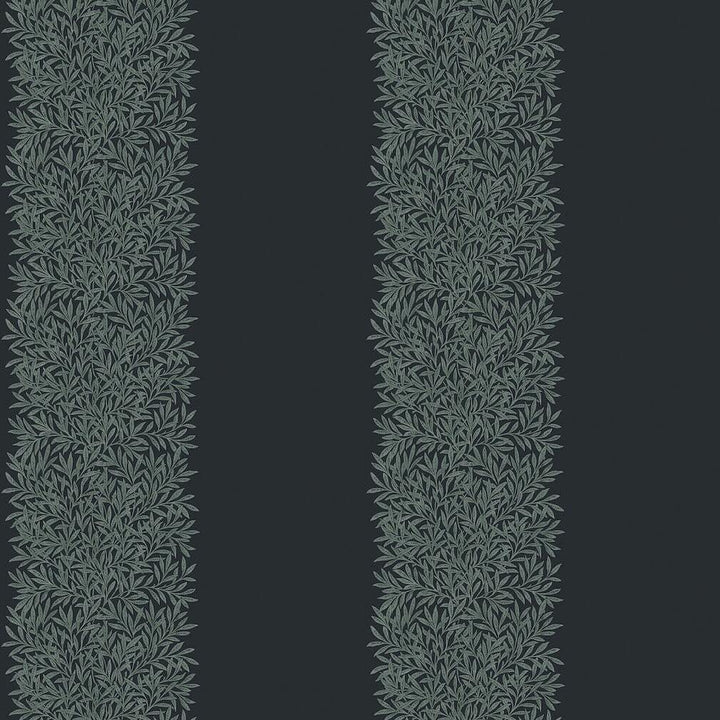 William Morris Willow Stripe Ink Blue Wallpaper