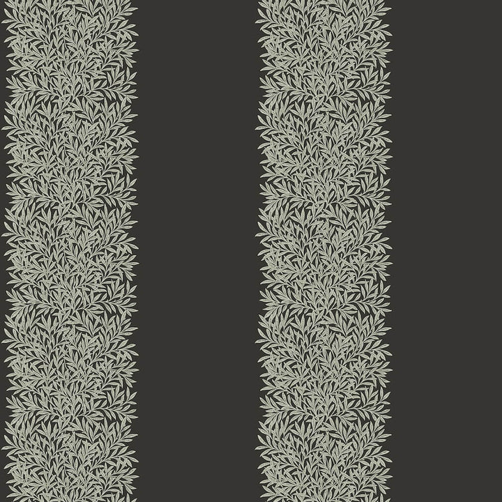 William Morris Willow Stripe Charcoal Wallpaper